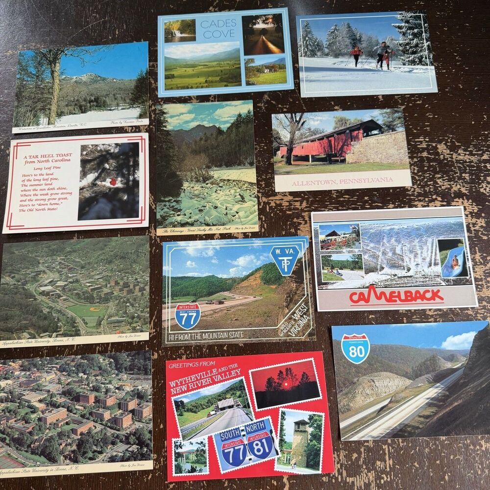 100 Vintage Postcards All Shown In Photos Las Vegas Lake Tahoe Breckenridge - Picture 7 of 10